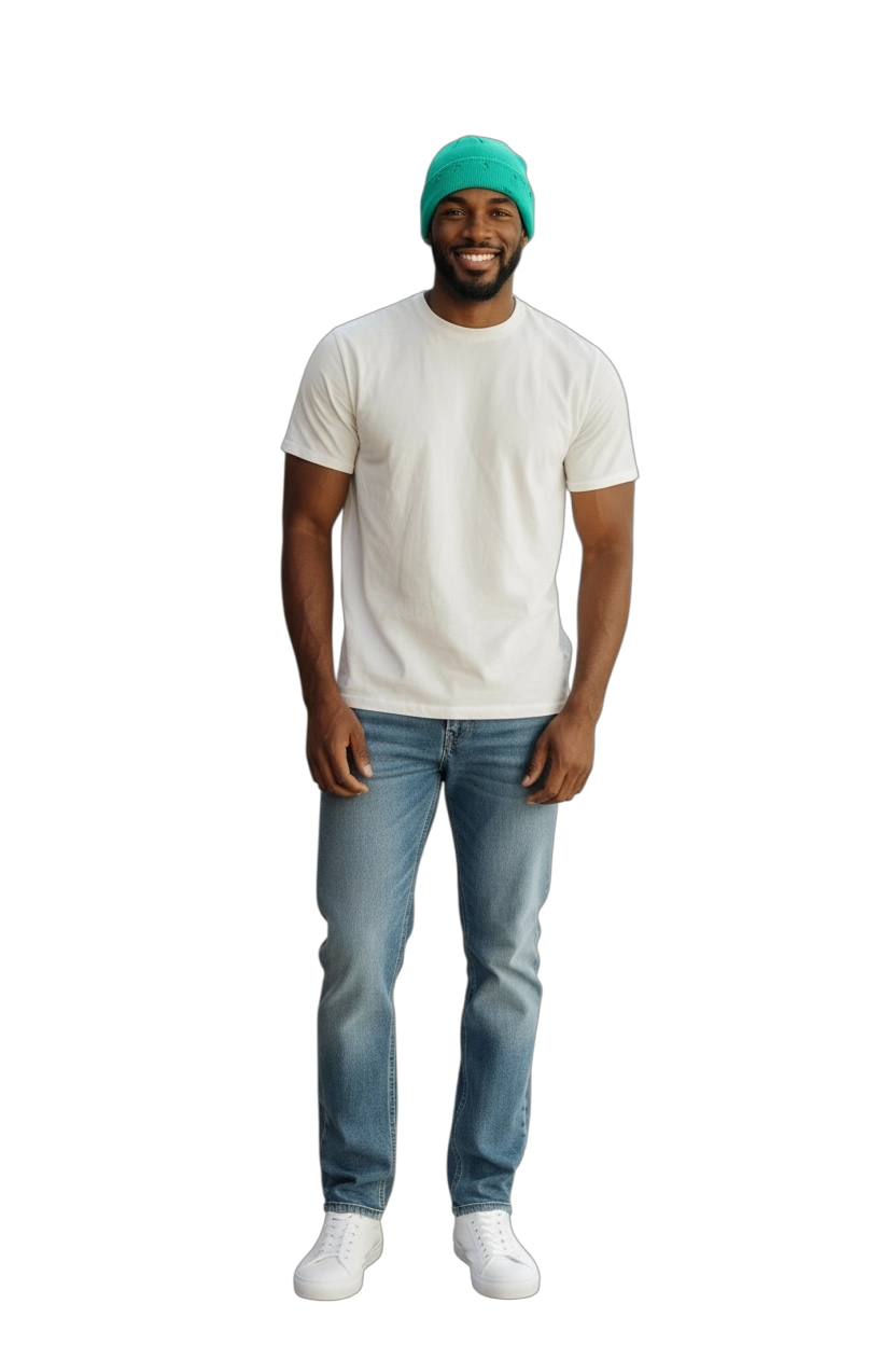 distressed beanie