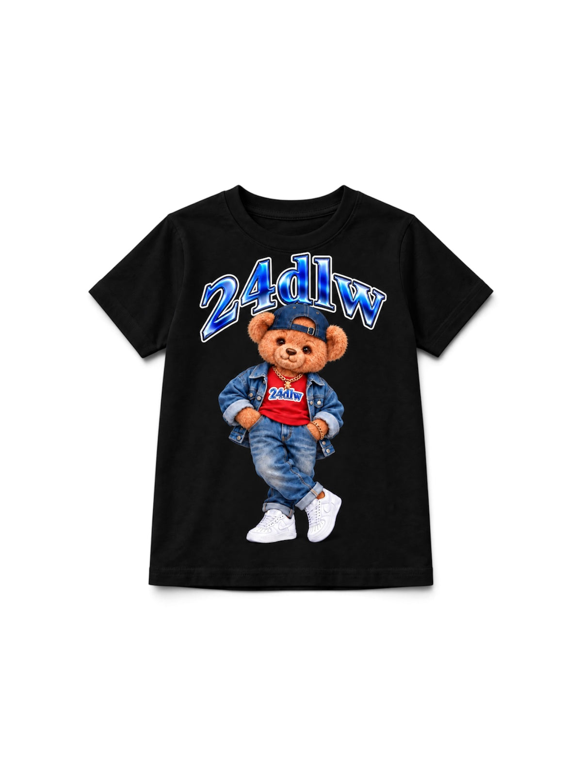 24DLW Kids Teddy Bear Graphic T-Shirt