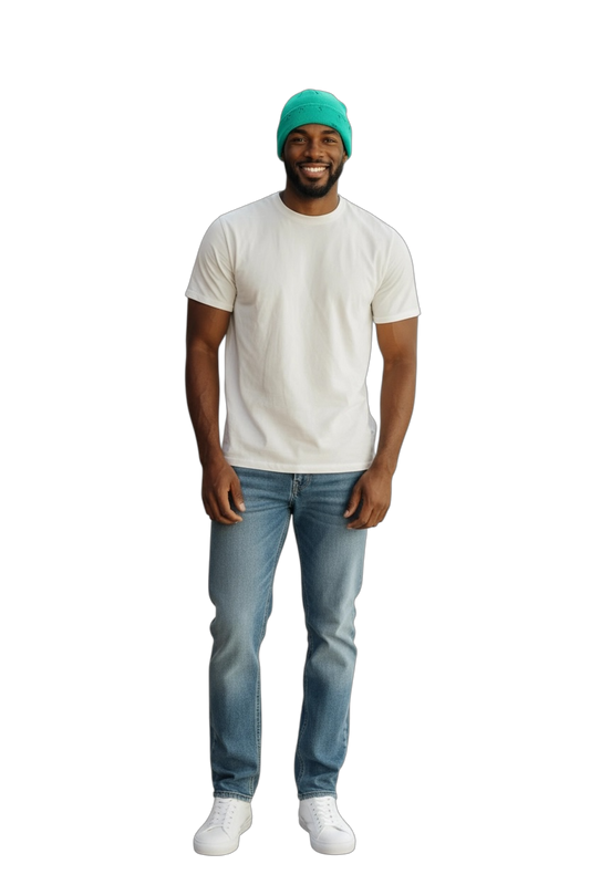 distressed beanie
