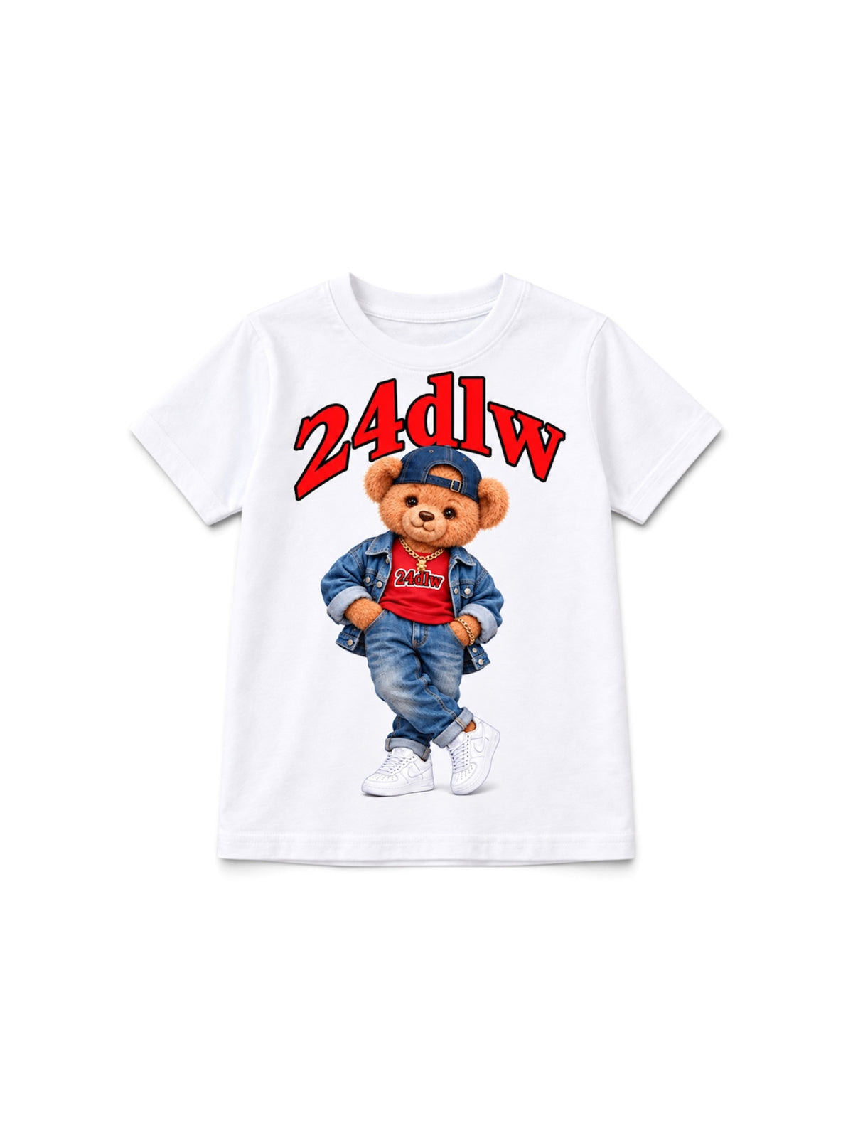 24DLW Kids Teddy Bear Graphic T-Shirt