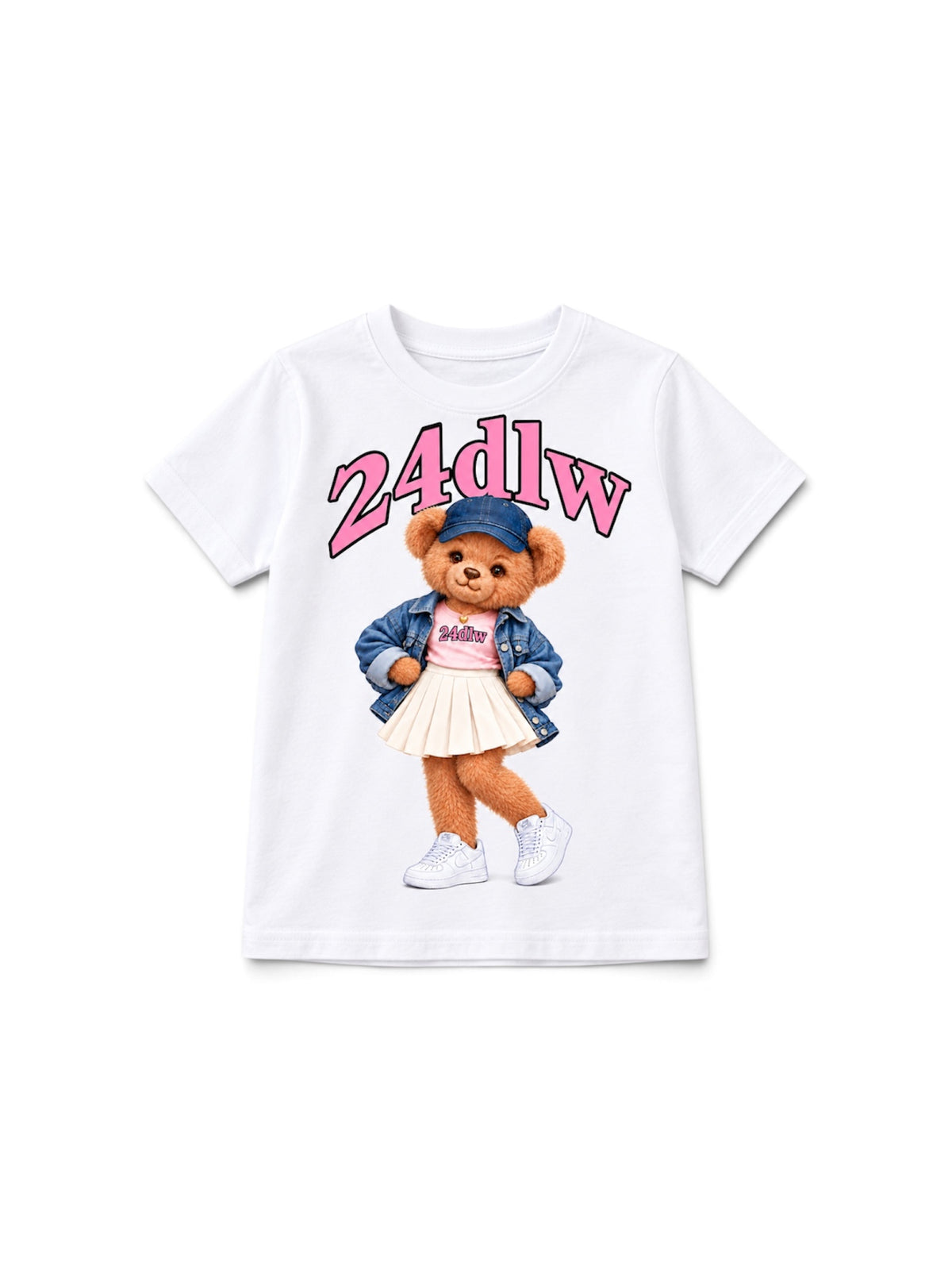 24DLW Kids Teddy Bear Graphic T-Shirt