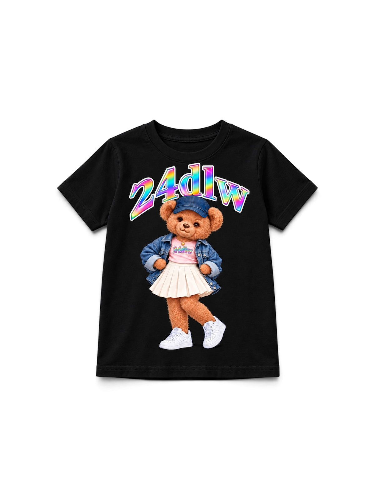 24DLW Kids Teddy Bear Graphic T-Shirt